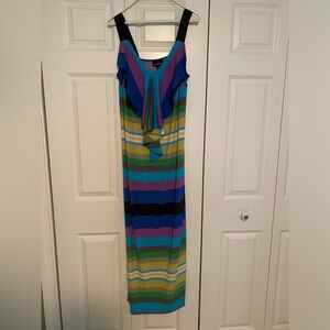 Lane Bryant mult color maxi dress.  Great for summer cookouts or nights out.